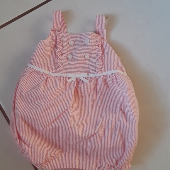 seersucker bubble romper